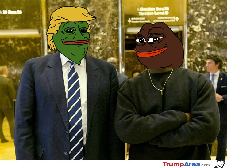 Trump And Kanye Pepe's
