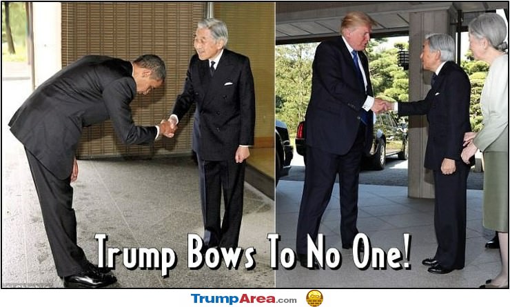 Trump Bows To No One