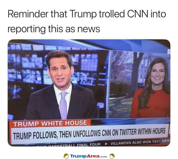 trump trolls CNN