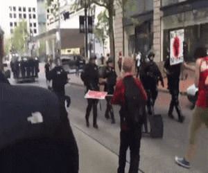 Violent Protestor Fails