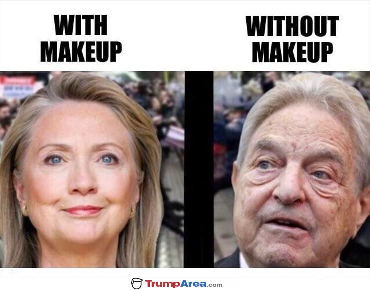 With And Without Makeup